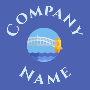 Sydney harbour bridge logo on a Rich Blue background - Automobili & Veicoli