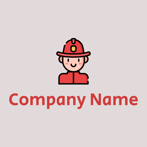 Firefighter on a Bon Jour background - Seguridad
