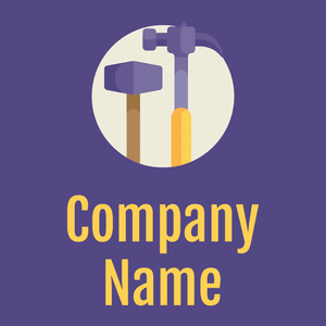 Hammer logo on a Victoria background - Construção & Ferramentas
