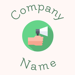 Megaphone logo on a Snow background - Comunicazioni