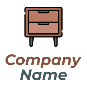 Night stand logo on a White background - Móveis