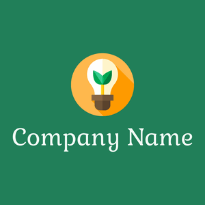 Eco bulb on a Elf Green background - Kleinhandel