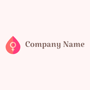 Menstruation logo on a Snow background - Abstrait