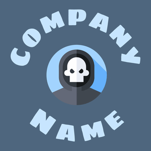 Grim reaper logo on a Bismark background - Abstracto
