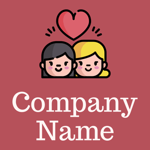 Love logo on a Blush background - Citas