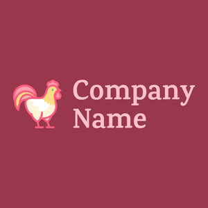 Chicken logo on a Night Shadz background - Abstract