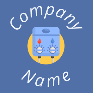 Water heater logo on a San Marino background - Reinigung & Wartung