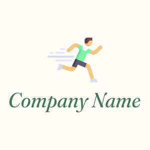 Runner logo on a Floral White background - Deportes
