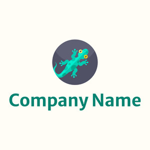 Reptile logo on a Floral White background - Animaux & Animaux de compagnie