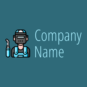 Welder logo on a Chathams Blue background - Costruzioni & Strumenti