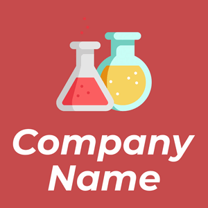 Chemistry logo on a Sunset background - Industrial