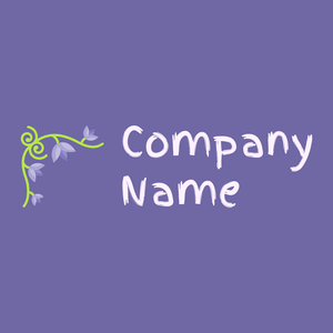 Floral design logo on a Scampi background - Bloemist