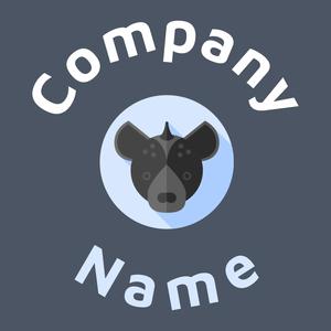 Hyena logo on a Fiord background - Animales & Animales de compañía