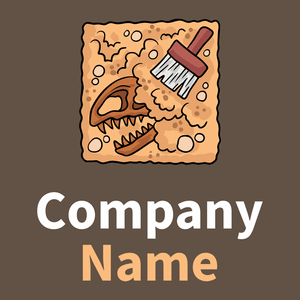 Fossil logo on a Rock background - Meio ambiente
