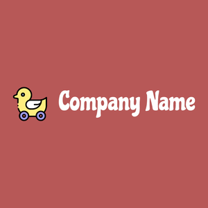 Duck logo on a Blush background - Enfant & Garderie
