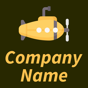 Submarine on a Dark Green background - Seguridad