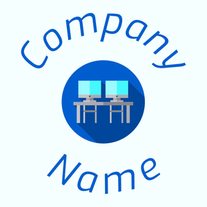 Coworking logo on a Azure background - Zakelijk & Consulting