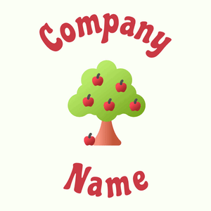Apple tree on a Ivory background - Agricultura