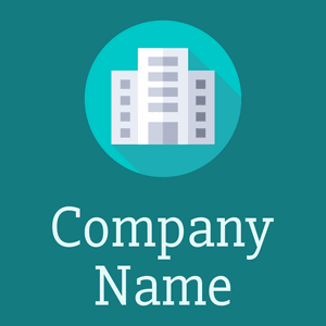 Office building logo on a Deep Sea background - Zakelijk & Consulting