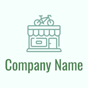 Bike shop on a Mint Cream background - Auto & Voertuig
