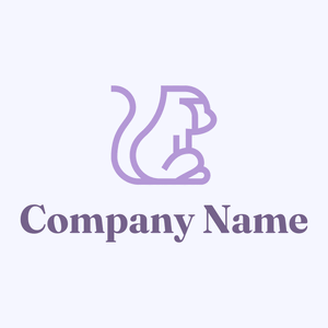 Monkey logo on a Ghost White background - Tiere & Haustiere