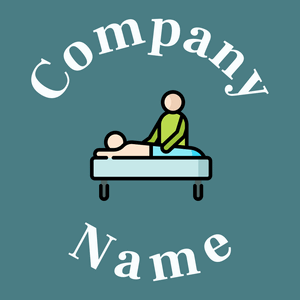 Massage logo on a Paradiso background - Spa & Estética
