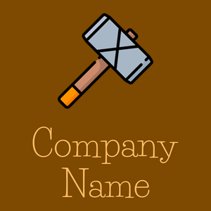 Thor logo on a Olive background - Construção & Ferramentas
