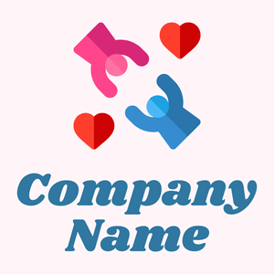 Love logo on a Lavender Blush background - Partnervermittlung