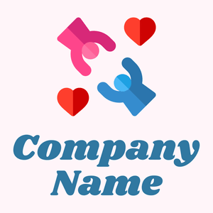 Love logo on a Lavender Blush background - Computer