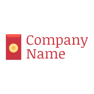 Red envelope logo on a White background - Abstracto