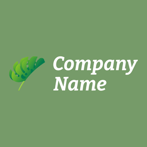 Tropical leaves logo on a Amulet background - Medio ambiente & Ecología