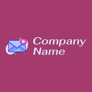 Message logo on a Rouge background - Comunicaciones