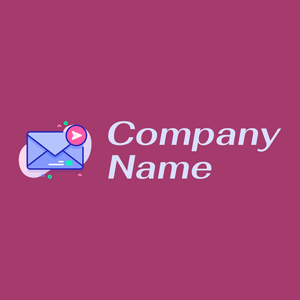 Message logo on a Rouge background - Communicações