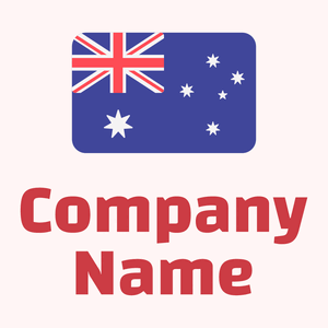 Australia Flag on a Snow background - Abstrakt