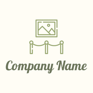 Art gallery logo on a Floral White background - Medio ambiente & Ecología