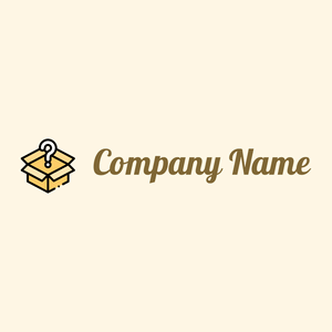 Mystery logo on a Corn Silk background - Abstrait