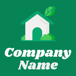 Eco home logo on a Tropical Rain Forest background - Caridade & Empresas Sem Fins Lucrativos