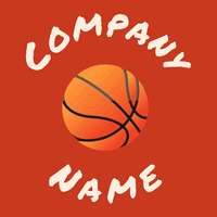 Basketball on a Harley Davidson Orange background - Architectuur