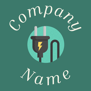 Plug logo on a Viridian background - Construção & Ferramentas