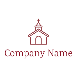 line Church on a White background - Religion et spiritualité