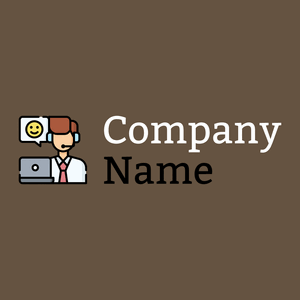 Customer service agent logo on a Quincy background - Entreprise & Consultant