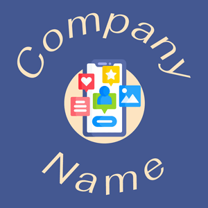 Social media logo on a Mariner background - Negócios & Consultoria