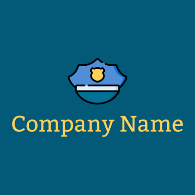 Hat logo on a Blue Lagoon background - Seguridad