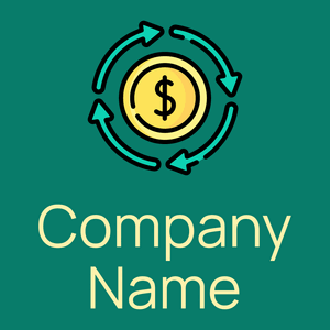 Economy logo on a Pine Green background - Handel & Beratung