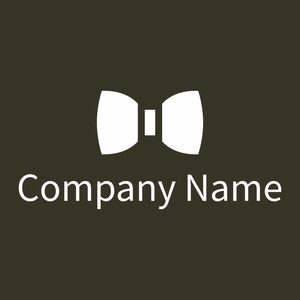 Bow tie logo on a black background - Moda & Belleza