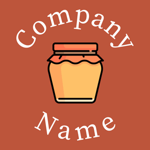 Honey logo on a Grenadier background - Comida & Bebida
