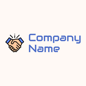 Handshake logo on a pale background - Negócios & Consultoria