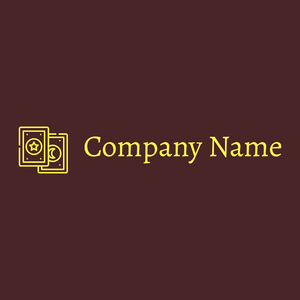 Tarot card logo on a Bulgarian Rose background - Abstrait