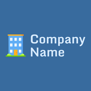 House logo on a Lochmara background - Costruzioni & Strumenti