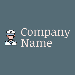 Captain logo on a grey background - Abstracto